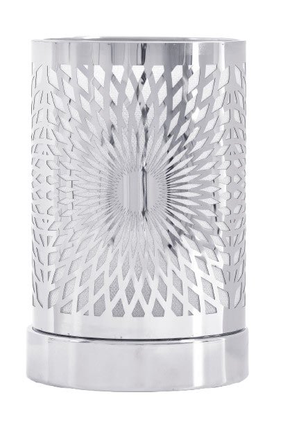 DIFUSOR ELÉTRICO DE AROMAS - ABAJUR QUE AROMATIZA (Sirius Prata Led)
